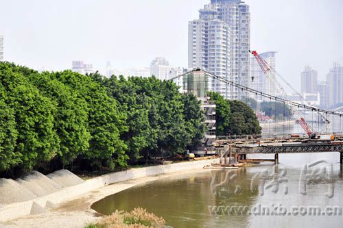 福州江心公园索桥将重建　园内景观改造全面启动