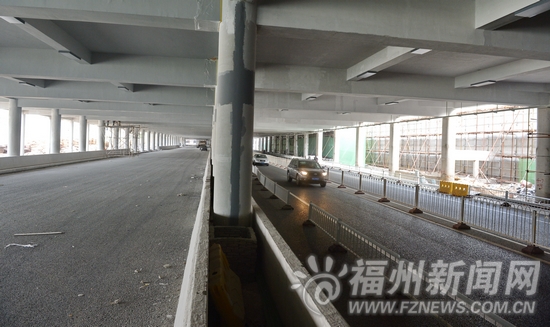 北江滨下穿通道下月8车道通行 架空景观台不开放