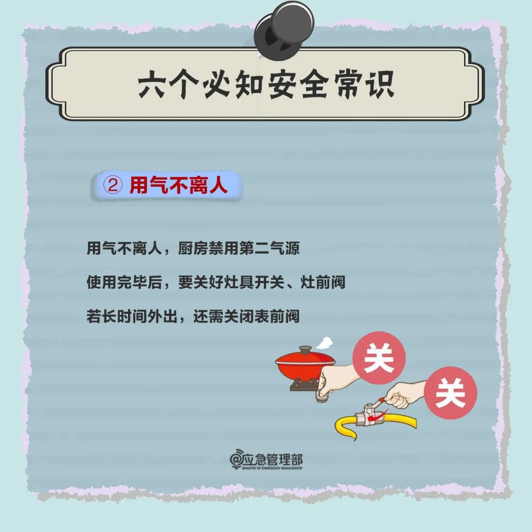 燃气安全必知！三招、四步、六常识→
